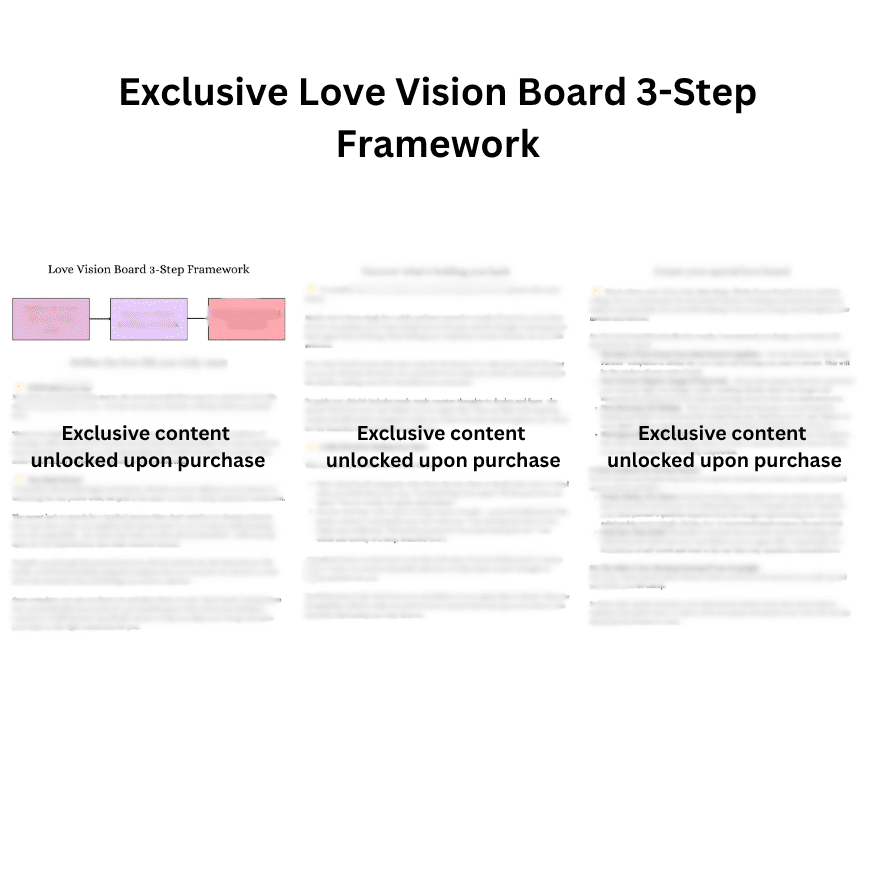 Love & Relationships Vision Board Kit - Vibrant Colors - Image 3