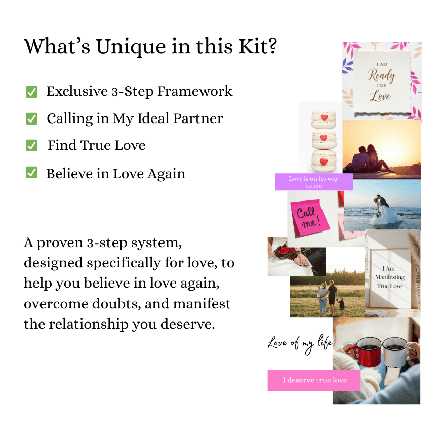 Love & Relationships Vision Board Kit - Pastel Colors - Image 2