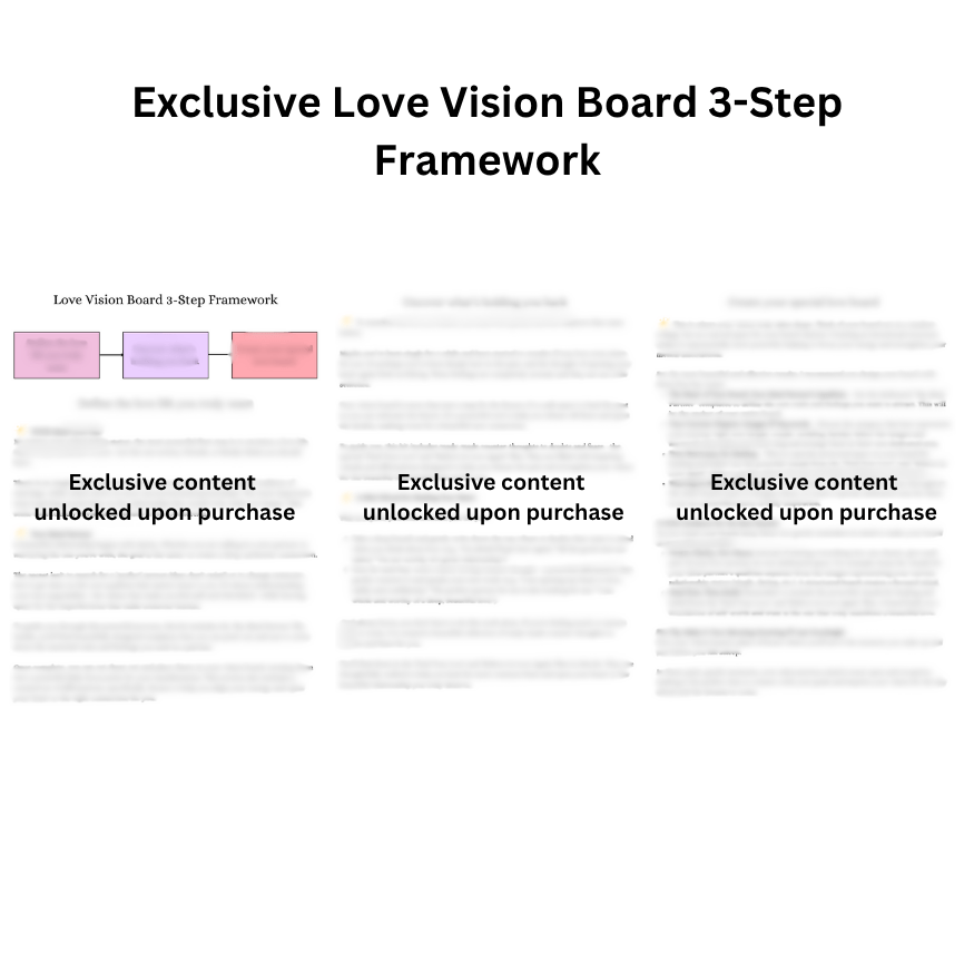 Love & Relationships Vision Board Kit - Vibrant Colors - Image 3