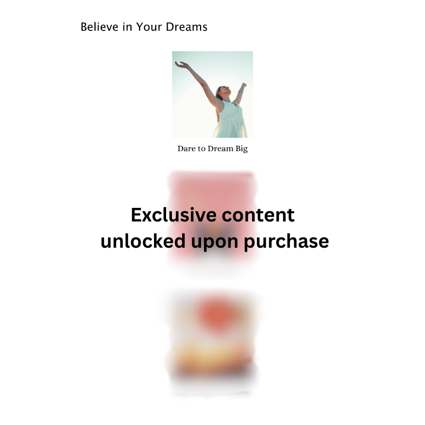 believe in your dreams vision board